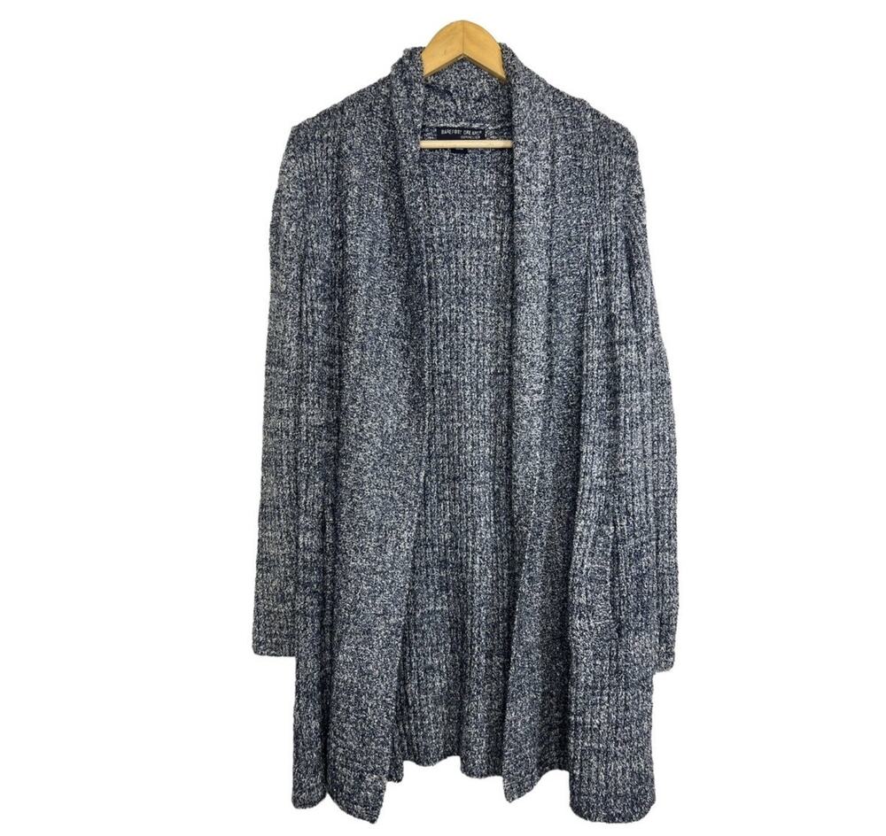 Barefoot Dreams CozyChic Lite Montecito Cardigan 494 Heathered Gray Size 3XL